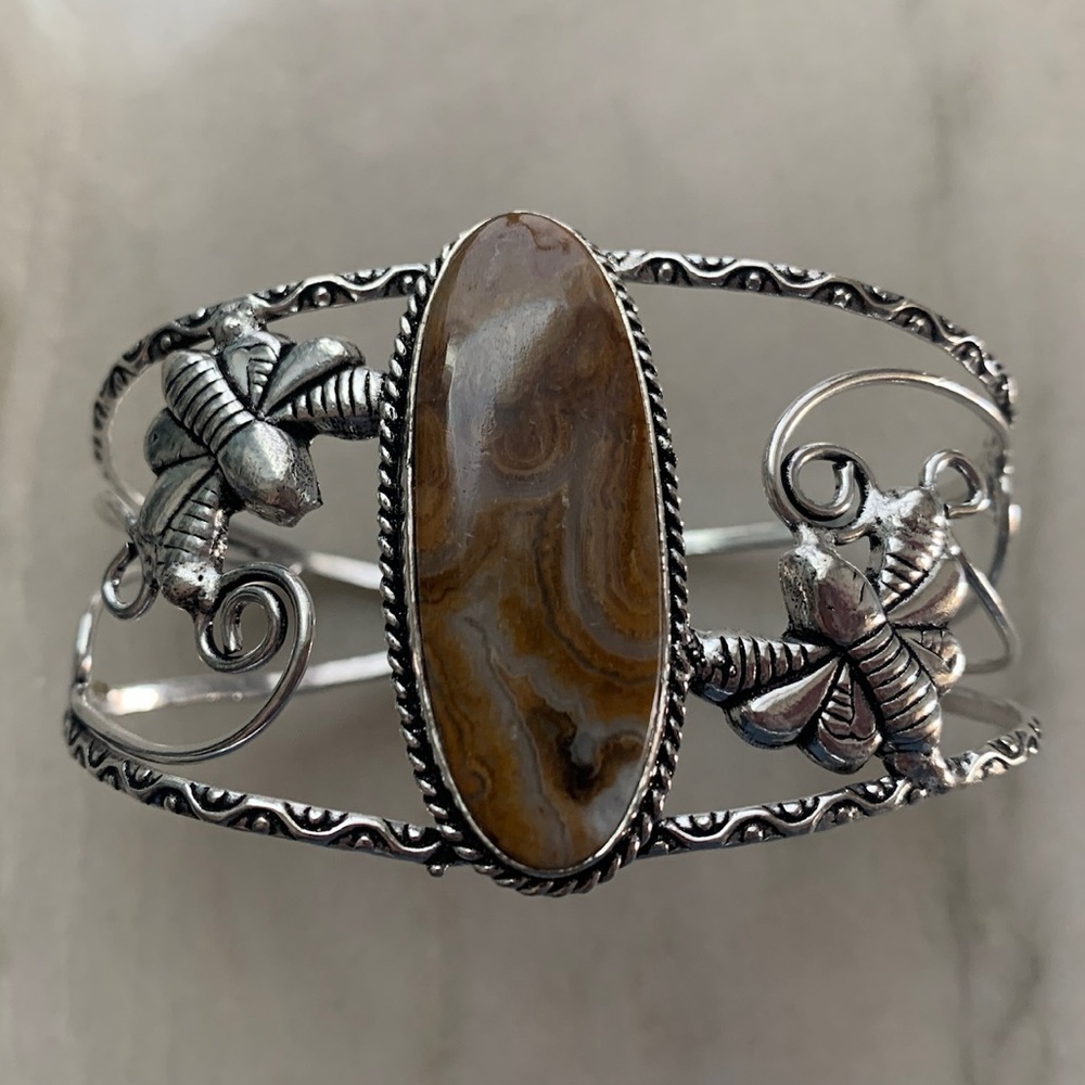 1998 Artisan Silver and Brown Women's Bracelet